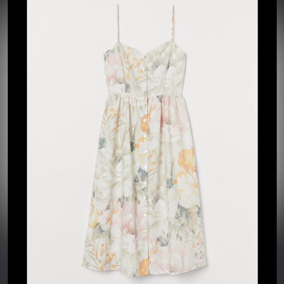 H&M Dresses & Skirts - EUC H&M linen blend floral dress